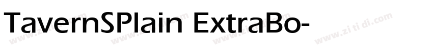 TavernSPlain ExtraBo字体转换